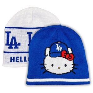 Limited Edition LA Dodgers Hello Kitty Night Reversible Beanie